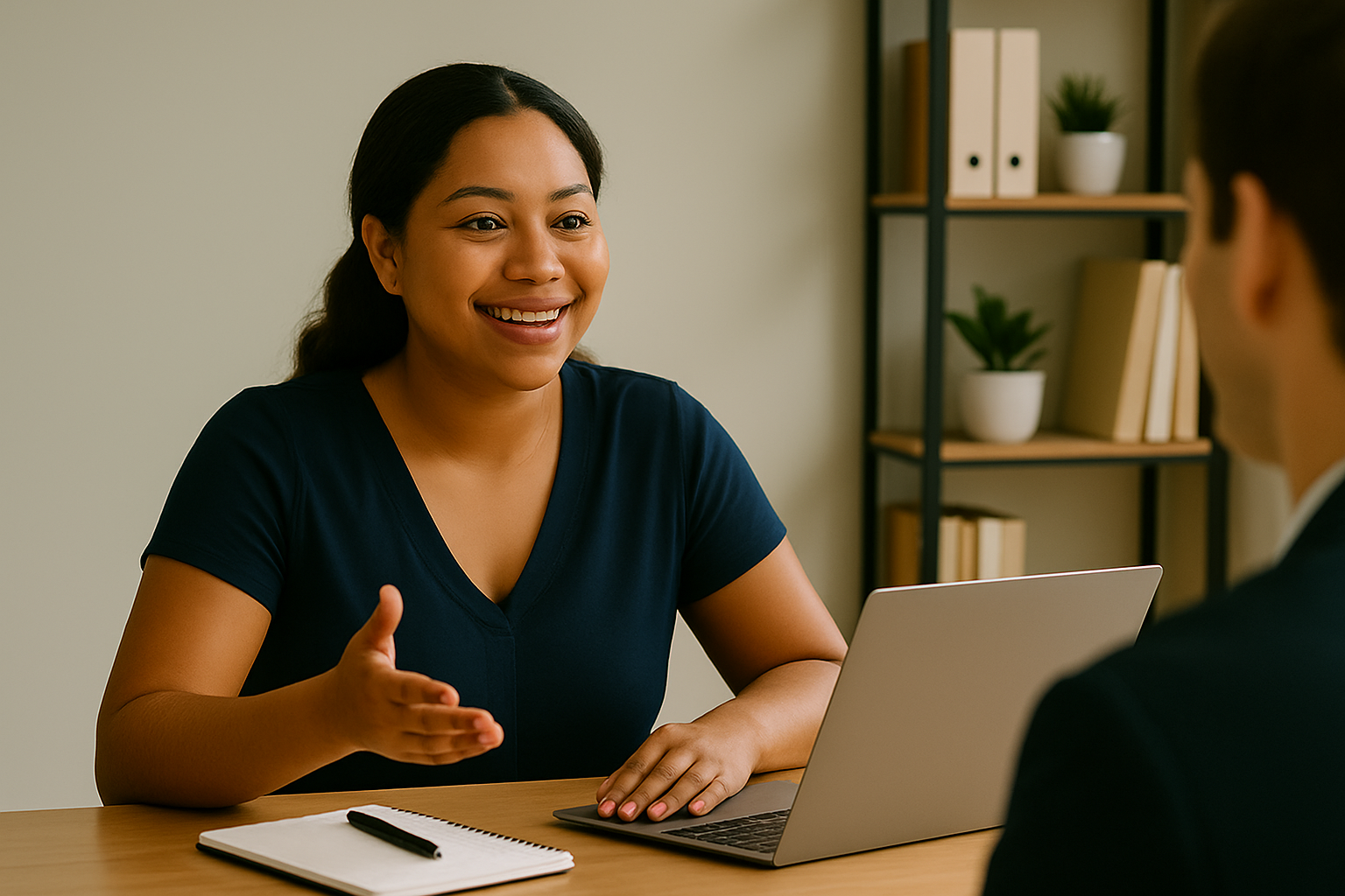 LinkedIn profile setup for job seekers in Curaçao on laptop showing professional headline and profile sections